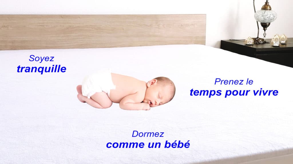 Alèse pour bébé fabriqué dans nos ateliers français - Matelas No Stress